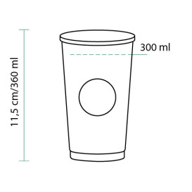 Kubki Papierowe 12 Oz/360ml "Specialti to go" Ø8,0cm (1100 Sztuk)