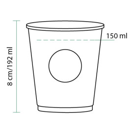 Kubki Kartonowe Cupmatic 6Oz/192ml Ø7,0cm (3000 Sztuk)