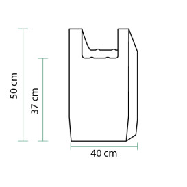 Reklamówki Plastikowe Zrywki 100% Biodegradowalny 40x50cm (100 Sztuk)