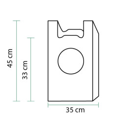 Reklamówki Plastikowe Zrywki 100% Biodegradowalny 35x45cm (100 Sztuk)