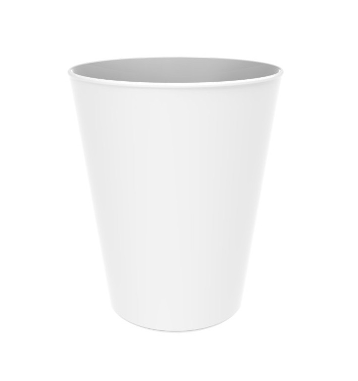 Kubki Plastikowe Wielokrotnego Użytku PP Minerał Białe 330ml (72 Sztuk) Kubki Plastikowe Wielokrotnego Użytku PP Minerał Białe 330ml (72 Sztuk)