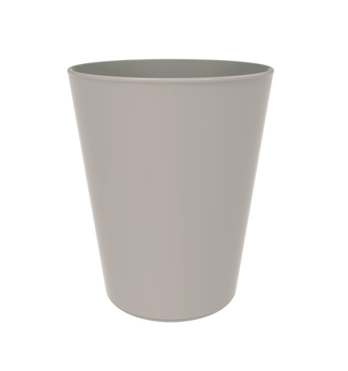 Kubki Plastikowe Wielokrotnego Użytku PP Minerał Szary 330ml (6 Sztuk) Kubki Plastikowe Wielokrotnego Użytku PP Minerał Szary 330ml (6 Sztuk)