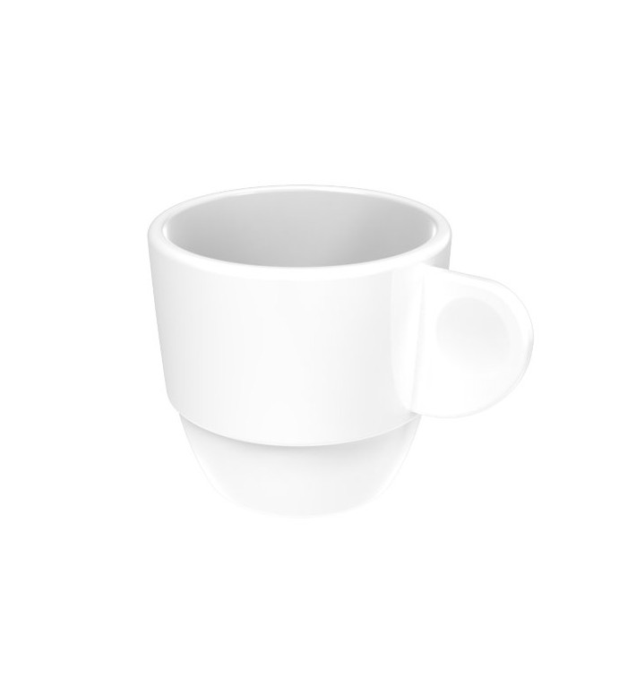 Filiżanki Wielokrotnego Użytku SAN “Espresso” Białe 80ml (36 Sztuk) Filiżanki Wielokrotnego Użytku SAN “Espresso” Białe 80ml (36 Sztuk)