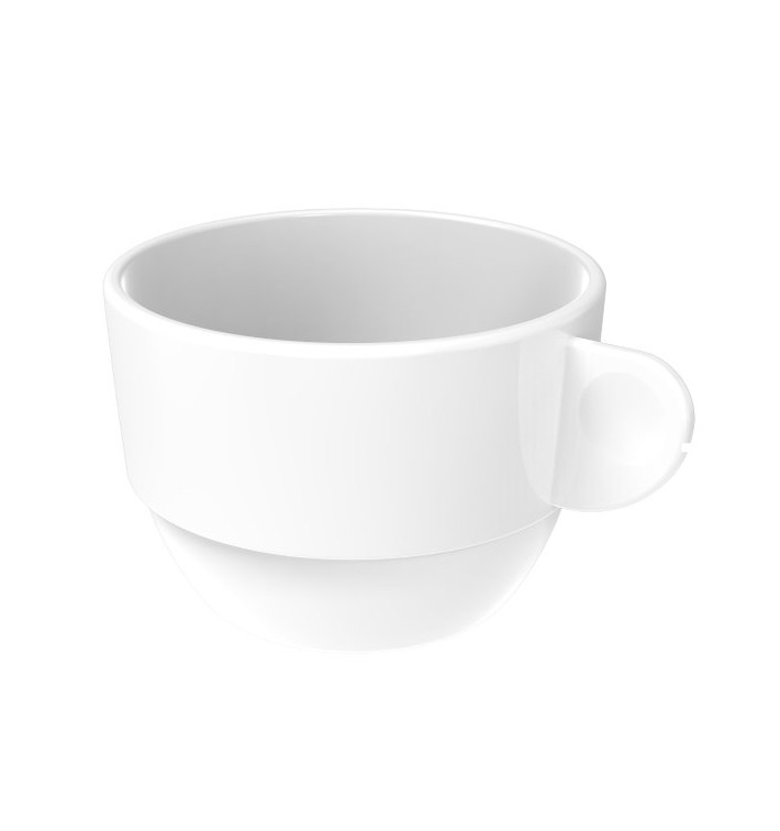 Filiżanki Wielokrotnego Użytku SAN “Cappuccino” Białe 166ml (36 Sztuk) Filiżanki Wielokrotnego Użytku SAN “Cappuccino” Białe 166ml (36 Sztuk)