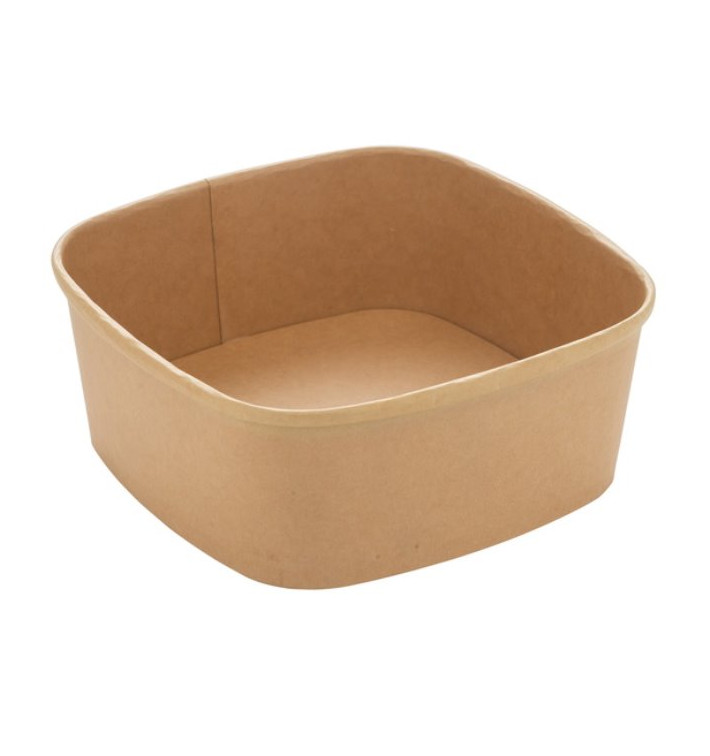 Miski Square Papierowe Kraft 1000ml 17x17x6,5cm (300 Sztuk) Miski Square Papierowe Kraft 1000ml 17x17x6,5cm (300 Sztuk)