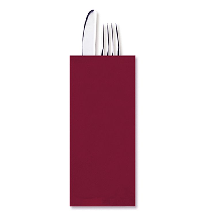 Serwetka Etui na Sztućce Burgundia (100 Sztuk) Serwetka Etui na Sztućce Burgundia (100 Sztuk)