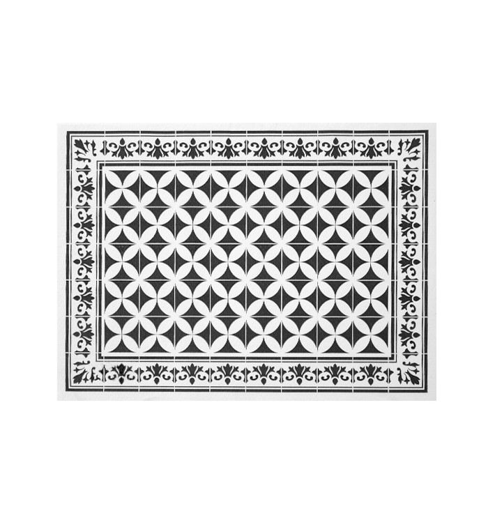 Podkładki na Stół Papierowe 30x40cm "Alhambra" Czarny 50g/m² (1000 Sztuk) Podkładki na Stół Papierowe 30x40cm "Alhambra" Czarny 50g/m² (1000 Sztuk)
