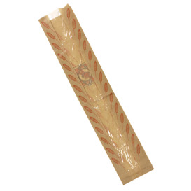 Miski Papierowe Kraft z Okienkiem "Kolce" 14+7x55cm (125 Sztuk)