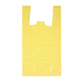 Plastikowa torba na koszulki 70% z Recyklingu “Colors” Żółty 42x53cm 50µm (1.000 sztuk)