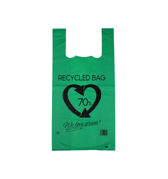 Plastikowa torba na koszulki 70% z Recyklingu Zielony 42x53cm 50µm (50 Sztuk) Plastikowa torba na koszulki 70% z Recyklingu Zielony 42x53cm 50µm (50 Sztuk)
