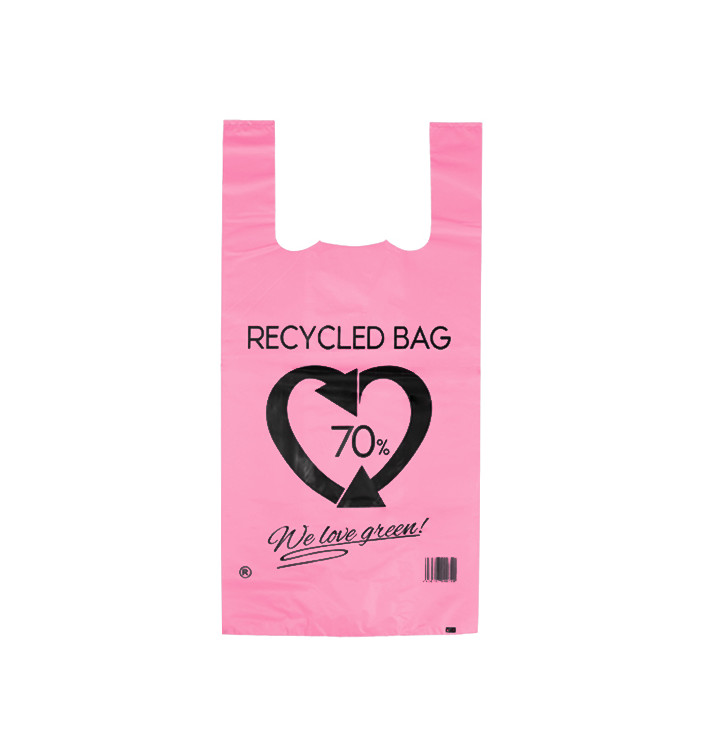 Plastikowa torba na koszulki 70% z Recyklingu Różowy 42x53cm 50µm (1.000 Sztuk) Plastikowa torba na koszulki 70% z Recyklingu Różowy 42x53cm 50µm (1.000 Sztuk)
