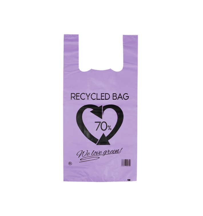 Plastikowa torba na koszulki 70% z Recyklingu Liliowa 42x53cm 50µm (1.000 Sztuk) Plastikowa torba na koszulki 70% z Recyklingu Liliowa 42x53cm 50µm (1.000 Sztuk)