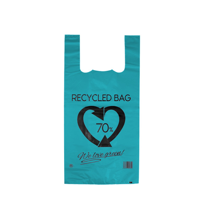 Plastikowa torba na koszulki 70% z Recyklingu Niebieski 42x53cm 50µm (50 Sztuk) Plastikowa torba na koszulki 70% z Recyklingu Niebieski 42x53cm 50µm (50 Sztuk)