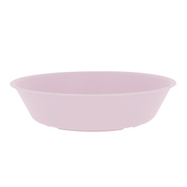 Talerz Plastikowe Głębokie Durable PP Minerał Różowy Ø18cm (54 Sztuk)