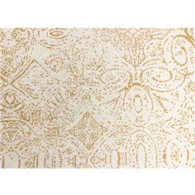 Obrus Papierowy Dekoracje 1x1m "Mozaik" Krem 40g/m² (400 Sztuk)