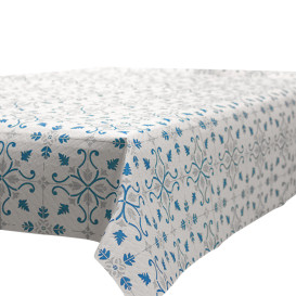 Obrus Papierowy Dekoracje 1x1m "La Valenciana" Turkusowy 40g/m² (400 Sztuk)