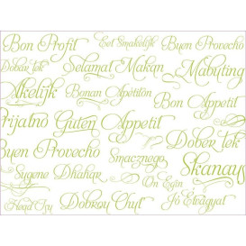 Podkładki Papier Pistacje "Smacznego" 30x40cm 40g/m² (1.000 Sztuk)