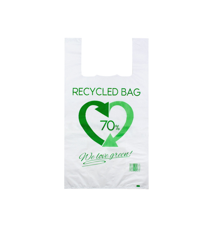 Plastikowa torba na koszulki 70% z Recyklingu 50x60cm 50µm (100 Sztuk) Plastikowa torba na koszulki 70% z Recyklingu 50x60cm 50µm (100 Sztuk)