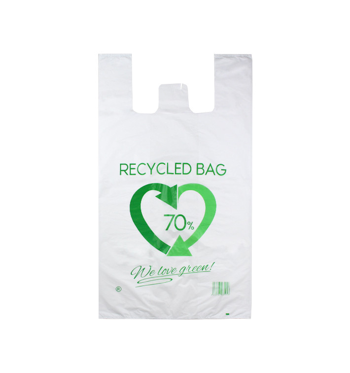 Plastikowa torba na koszulki 70% z Recyklingu 70x80cm 50µm (300 Sztuk) Plastikowa torba na koszulki 70% z Recyklingu 70x80cm 50µm (300 Sztuk)