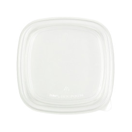 Pokrywa rPET Plastikowa Przezroczysta 17x17cm (50 Sztuk)