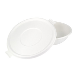 Pokrywka do Trzciny Cukrowej Białe na Miski 710 i 1360ml (400 Sztuk)