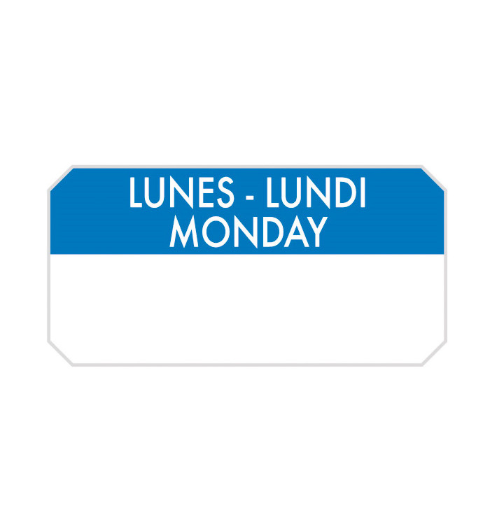 Prostokątna Rolka Samoprzylepna "Monday" 5x2,5cm (1.000 Sztuk) Prostokątna Rolka Samoprzylepna "Monday" 5x2,5cm (1.000 Sztuk)