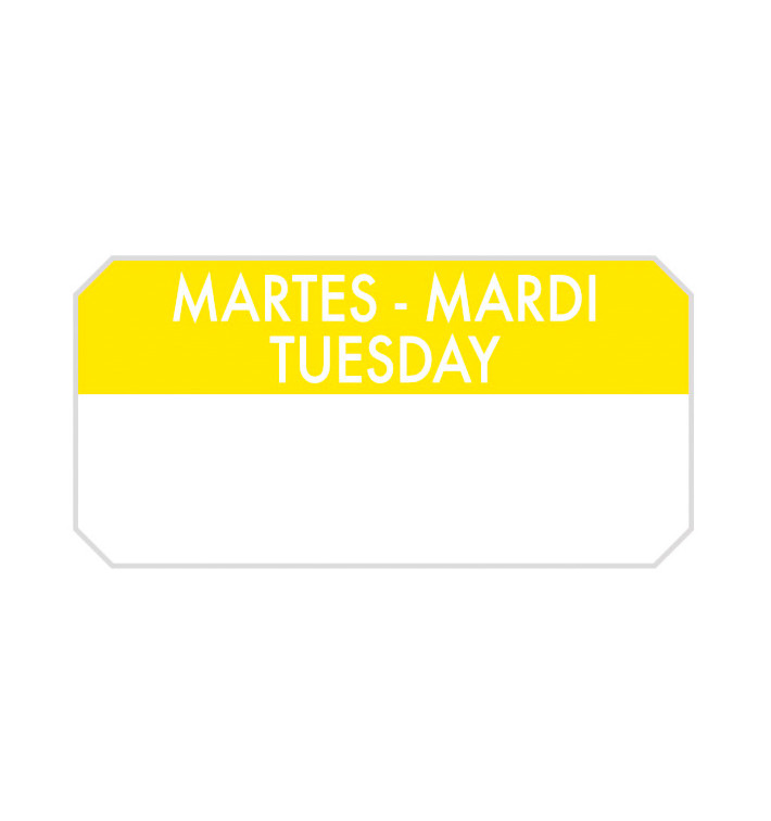 Prostokątna Rolka Samoprzylepna "Tuesday" 5x2,5cm (1.000 Sztuk) Prostokątna Rolka Samoprzylepna "Tuesday" 5x2,5cm (1.000 Sztuk)