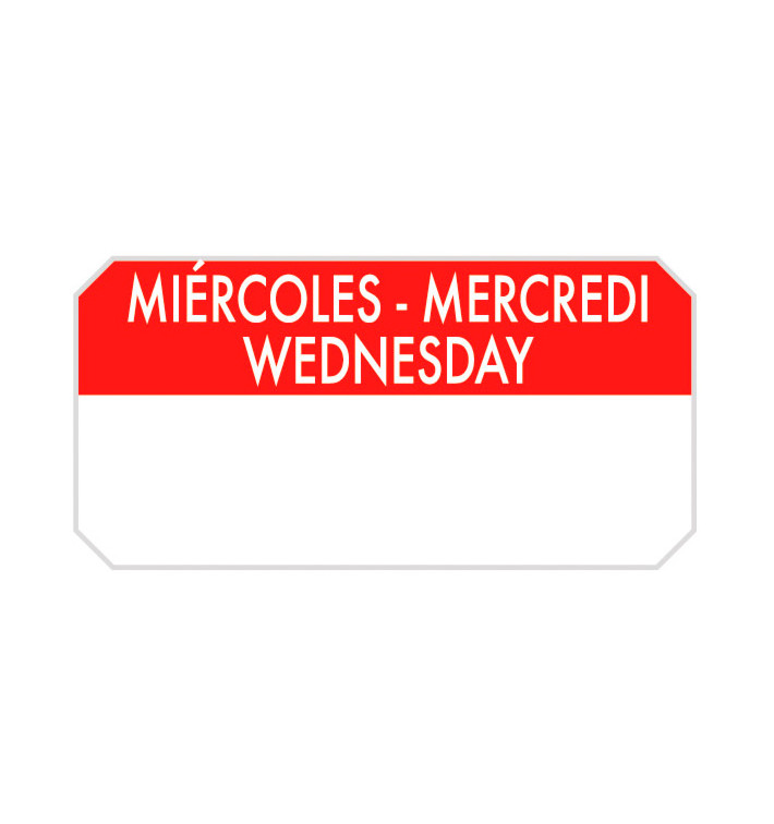 Prostokątna Rolka Samoprzylepna "Wednesday" 5x2,5cm (1.000 Sztuk) Prostokątna Rolka Samoprzylepna "Wednesday" 5x2,5cm (1.000 Sztuk)