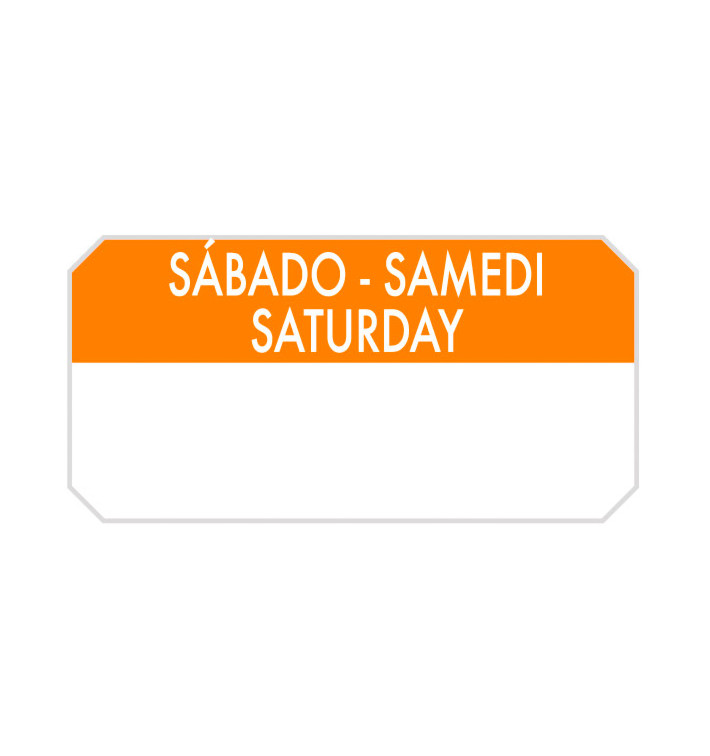 Prostokątna Rolka Samoprzylepna "Saturday" 5x2,5cm (1.000 Sztuk) Prostokątna Rolka Samoprzylepna "Saturday" 5x2,5cm (1.000 Sztuk)