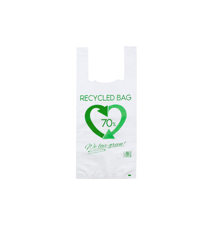 Plastikowa torba na koszulki 70% z Recyklingu 35x50cm 50µm (100 Sztuk) Plastikowa torba na koszulki 70% z Recyklingu 35x50cm 50µm (100 Sztuk)