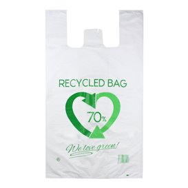 Plastikowa torba na koszulki 70% z Recyklingu 60x70cm 50µm (1.500 Sztuk)