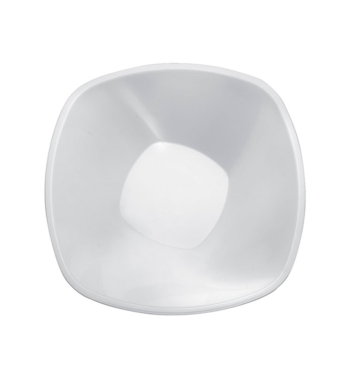 Miski Plastikowe PP "Square" Białe 1250ml Ø21cml (60 Sztuk) Miski Plastikowe PP "Square" Białe 1250ml Ø21cml (60 Sztuk)