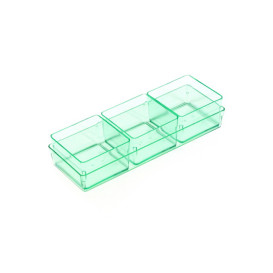 Tacki Prostokątny "Water Green" 13,1x4,6 cm (12 Sztuk)