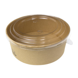 Miski Kraft-Kraft z pokrywą PP 1000ml (100 Sztuk)