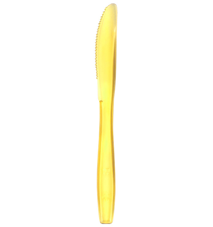 Nóż Plastikowi PS Premium Żółty 190mm (50 Sztuk) Nóż Plastikowi PS Premium Żółty 190mm (50 Sztuk)