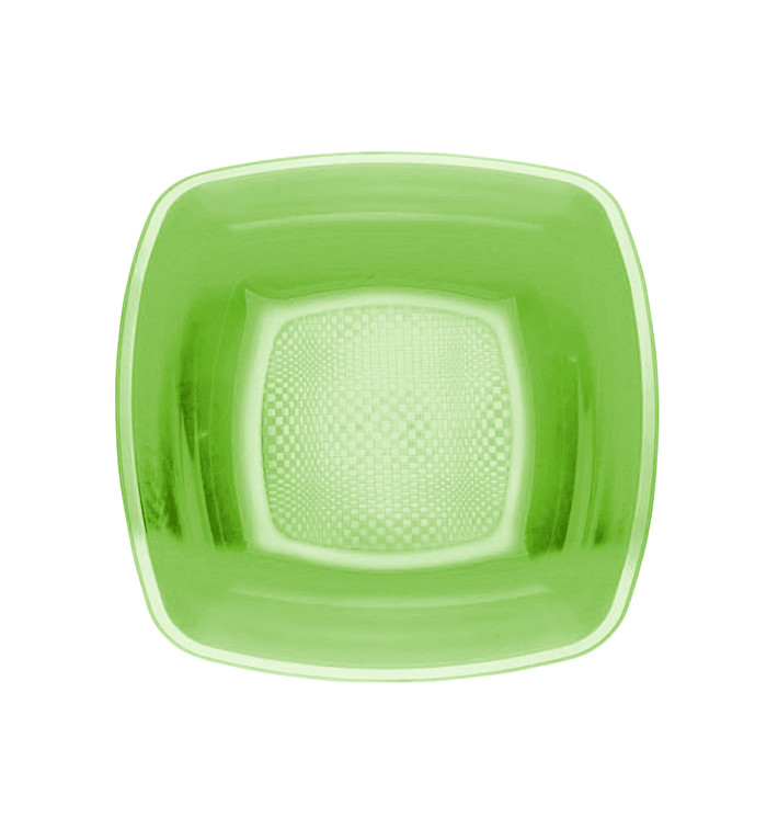 Talerz Plastikowe Głębokie Zielony Limonka Square PP 180mm (300 Sztuk) Talerz Plastikowe Głębokie Zielony Limonka Square PP 180mm (300 Sztuk)