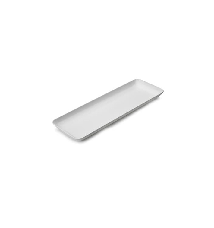 Tacki Plastikowe do Degustacji Białe 6x19 cm Tacki Plastikowe do Degustacji Białe 6x19 cm