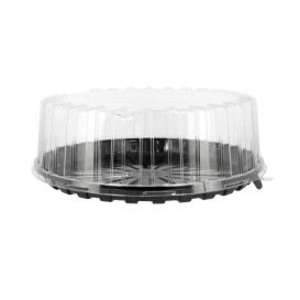 Pokrywka na Pojemniki Ciasto APET Plastikowe Ø31x8cm (10 Sztuk)