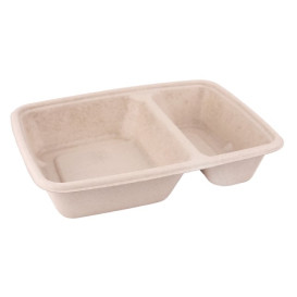 Pojemniki Trzciny Cukrowej PLA 2C 820ml 23x18x3cm (300 Sztuk)