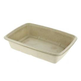Pojemniki Trzciny Cukrowej PLA 600ml 16x23x3cm (75 Sztuk)