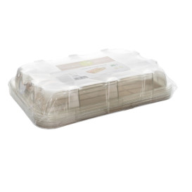 Tacki Trzciny Cukrowej z Pokrywką 46x30x11cm (25 Sztuk)