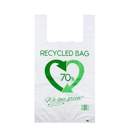Plastikowa torba na koszulki 70% z Recyklingu 40x60cm 50µm (800 Sztuk)