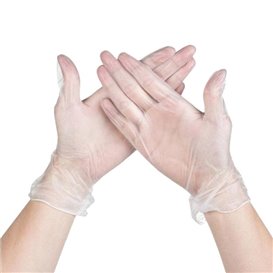 Rękawice Winylowe bez Talk Przezroczyste Rozmiar M (1000 Sztuk)