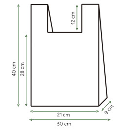 Reklamówki Plastikowe Zrywki 100% Biodegradowalny 30x40cm (2.000 Sztuk)