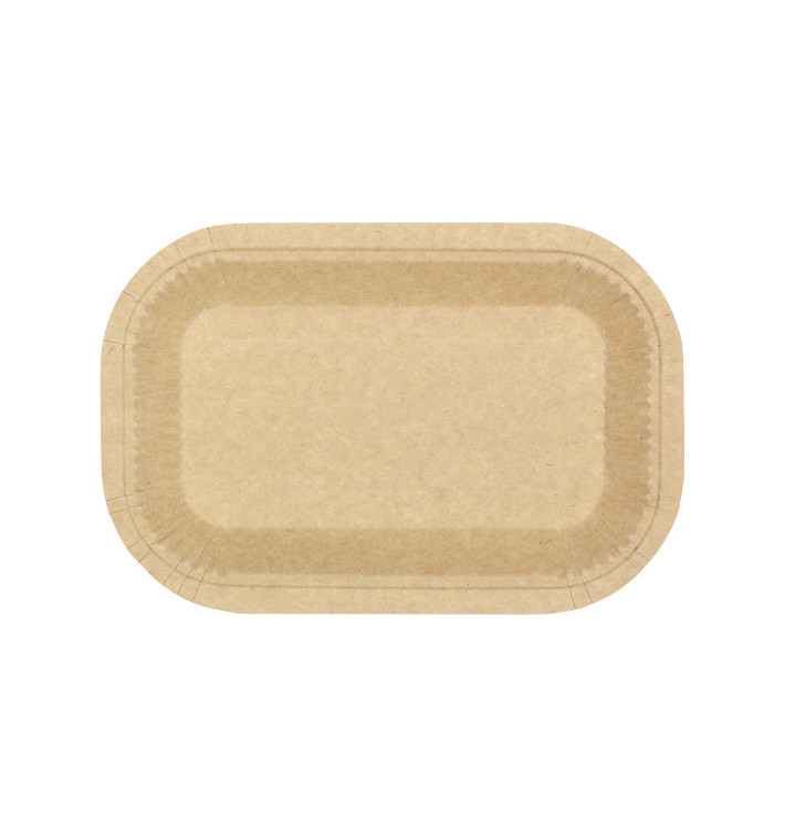 Tacki Papierowe Tłuszczoodporny Kraft 15x23cm 245g/m² (50 Sztuk) Tacki Papierowe Tłuszczoodporny Kraft 15x23cm 245g/m² (50 Sztuk)