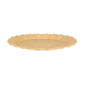 Talerz Papierowe Kraft “Flower” Ø18cm 225g/m² (600 Sztuk)