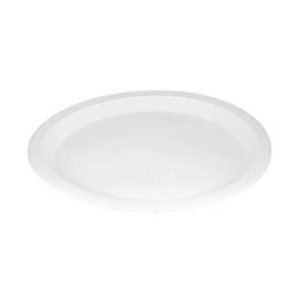 Talerz Papierowe Okrągłe Białe Ø26cm 200g/m² (50 Sztuk)