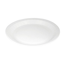 Talerz Papierowe Okrągłe Białe Ø22cm 200g/m² (50 Sztuk)