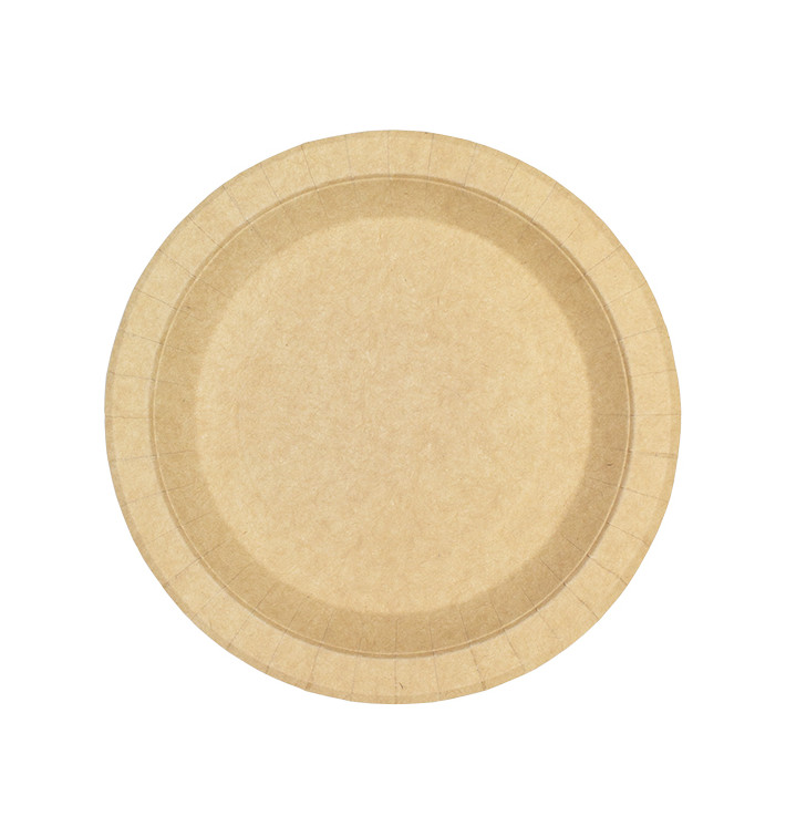 Talerz Papierowe Okrągłe Tłuszczoodporny Kraft Ø18cm 245g/m² (50 Sztuk) Talerz Papierowe Okrągłe Tłuszczoodporny Kraft Ø18cm 245g/m² (50 Sztuk)