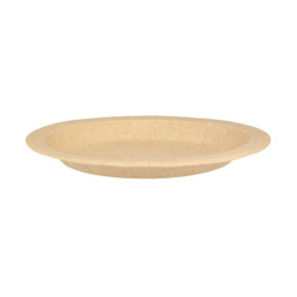 Talerz Papierowe Okrągłe Tłuszczoodporny Kraft Ø18cm 245g/m² (50 Sztuk)